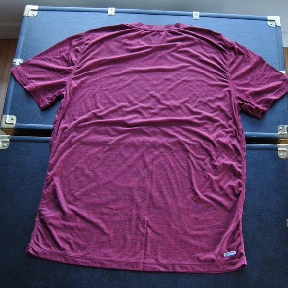 RBX Medium Red/Maroon Active Short Sleeve Shirt - Picture 4 of 5